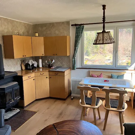 Prázdninový dům Urige Berghuette Mit Kamin Und Sauna Im Erzgebirge Nahe Schwarzwassertal *